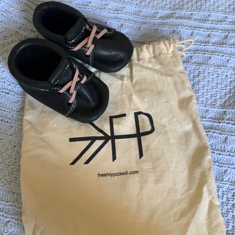 Freshly picked baby shoes